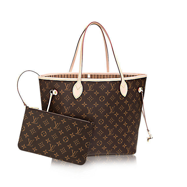 Louis Vuitton Neverfull GM (M40990) Monogram Beige Tote Bag with Bag and Box