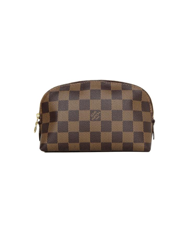Brown and tan monogram coated canvas Louis Vuitton Toiletry Pouch