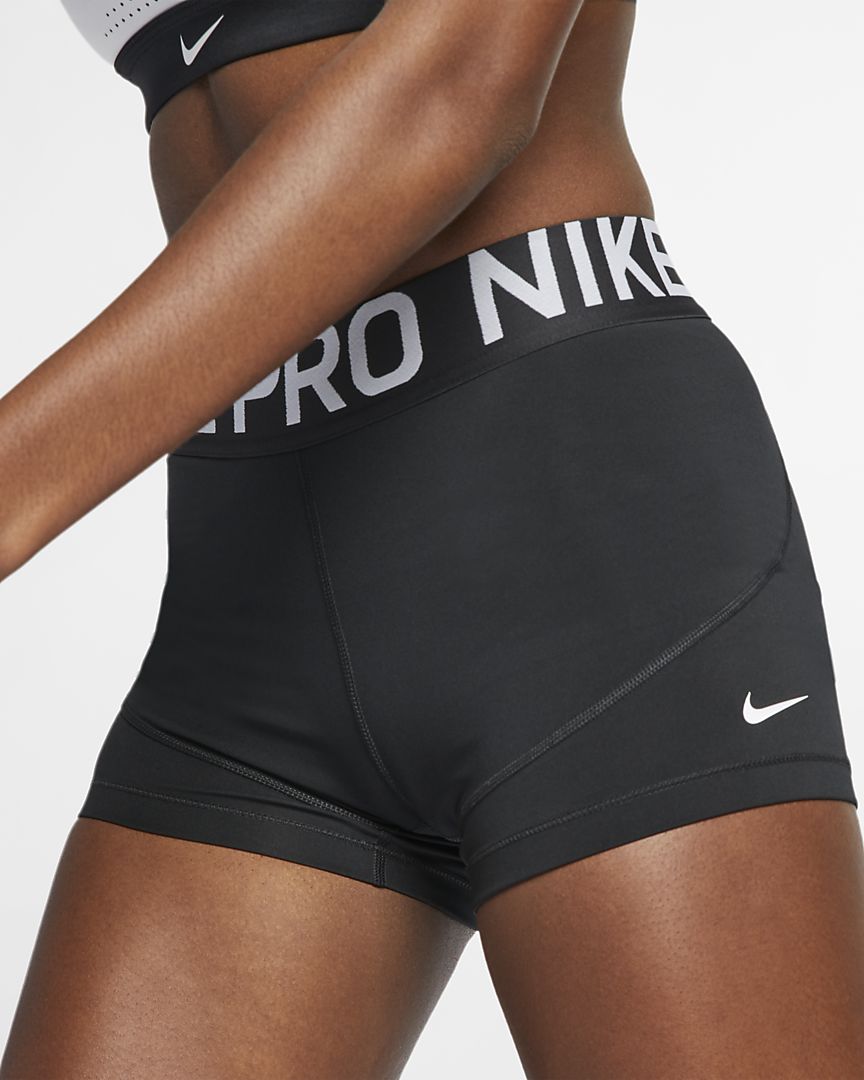 Nike Women's [XL] Pro Compression 3'' Training Shorts, Black/White,  AO9977-010 – VALLEYSPORTING