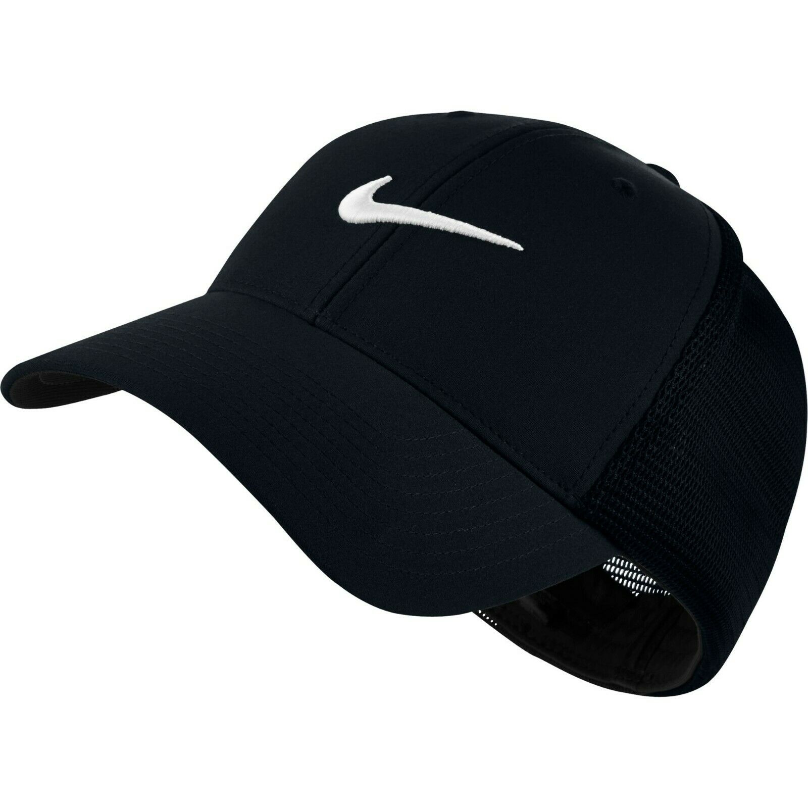 NIKE 2015 [S/M] Adult Unisex Legacy91 Tour Golf Hat, Black/White, VALLEYSPORTING