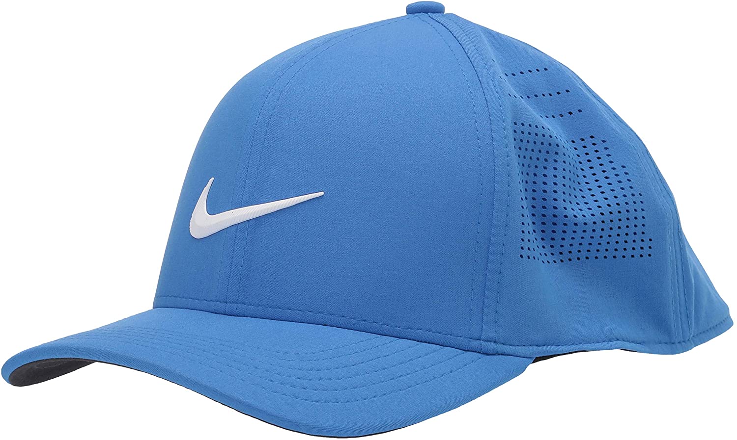 Nike [S/M] Adult Unisex Classic99 Fitted Golf Hat, Pacific Blue/White ...