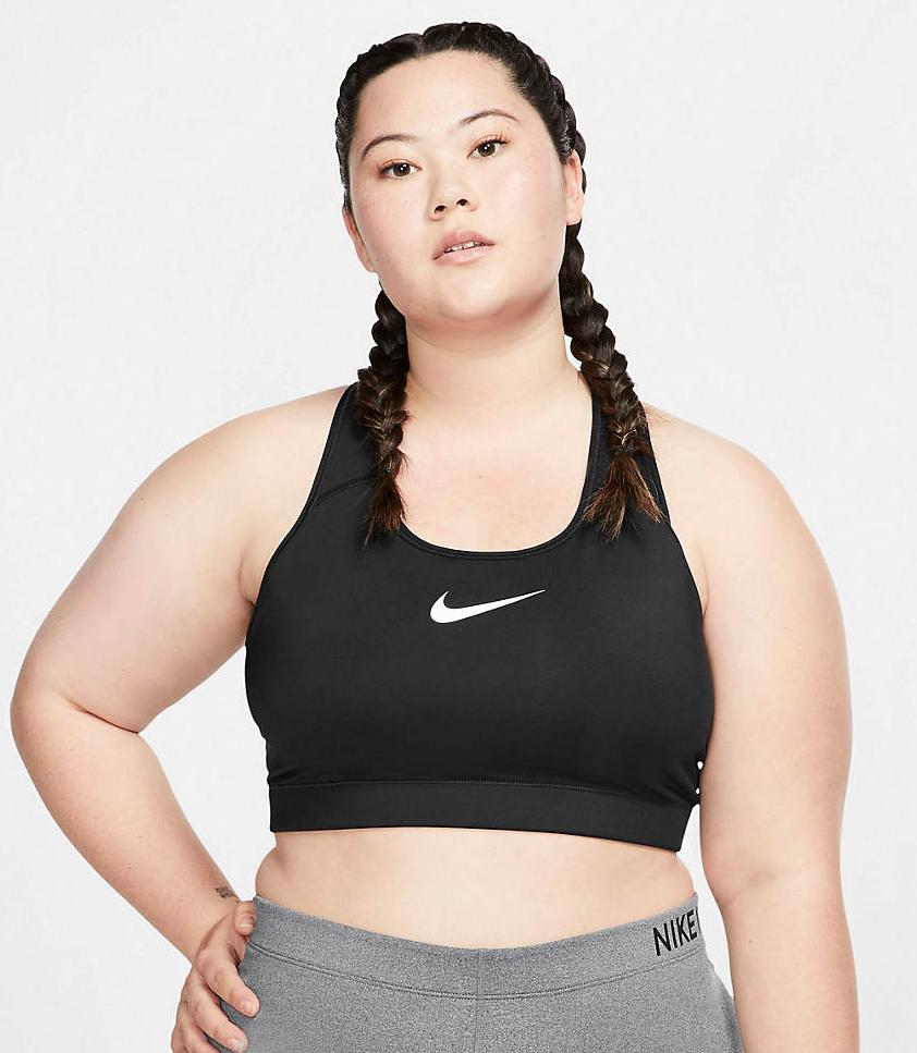 Nike [1X] Women's Victory Compression Bra Plus, Black/White, BQ0970-010