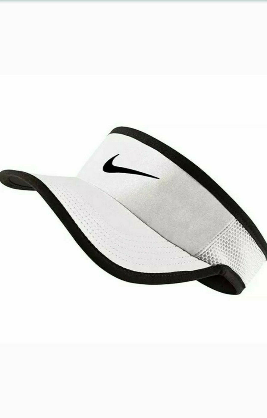 Verstrooien pols in beroep gaan Nike [M/L] Adult Unisex Aerobill Featherlight Tennis Visor-White/Black  744957-100 – VALLEYSPORTING
