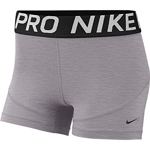 Nike [L] Women's Pro 3'' Training Compression Shorts, Gunsmoke/Heather ...