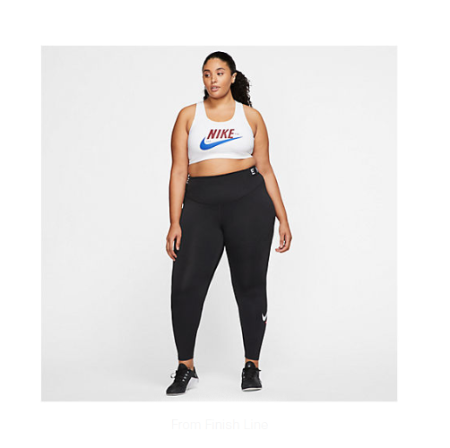 Nike Plus Size Swoosh Icon Clash Sports Bra Womens Medium-Support