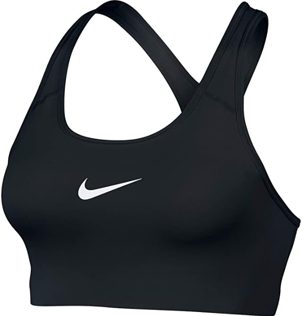 Nike [M] Women's Swoosh Sports Training Bra Medium Support, Black,  850605-010 – VALLEYSPORTING