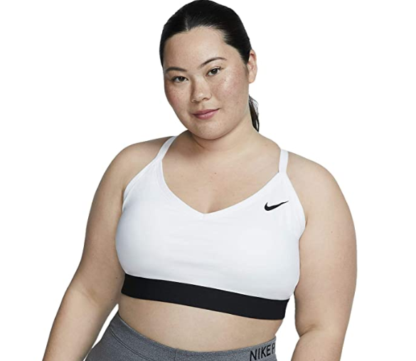 Nike [1X] Women's Plus Size Indy Bra-White/Black DN4222-100