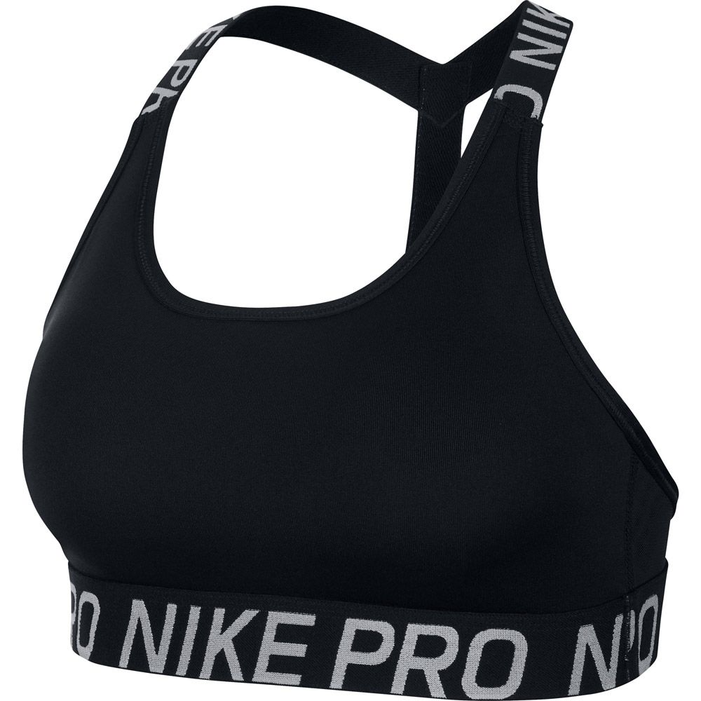 Nike Women's Pro Classic Padded Sports Bra Black/White