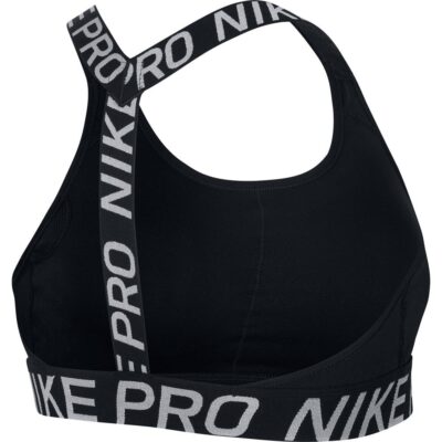 Nike [S] Women's Classic T-Back Padded Sports Bra, Black/Grey
