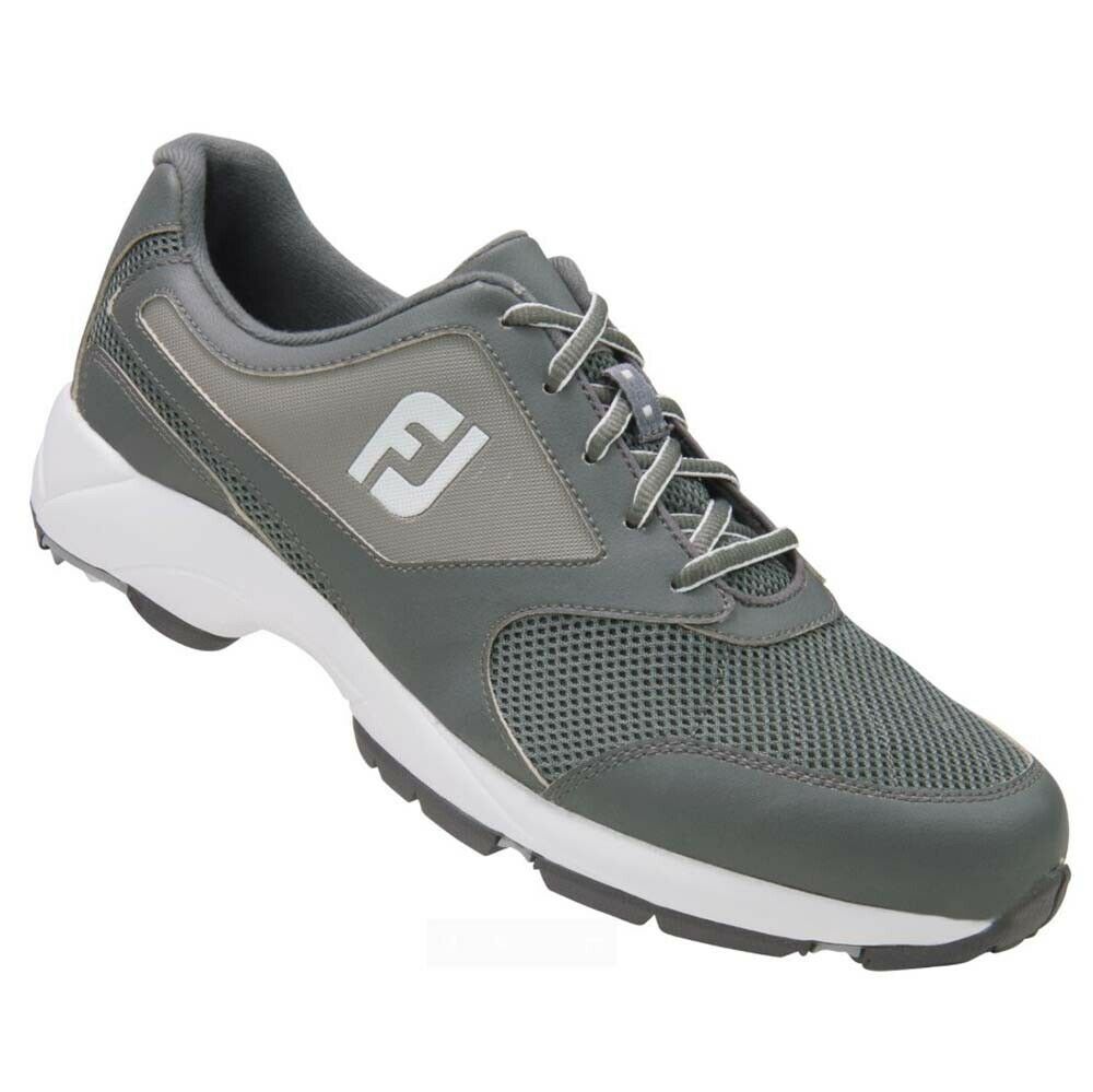 FootJoy [10.5] Medium Men's FJ Golf Athletics Spikeless Shoes 56814,  Grey/White – VALLEYSPORTING