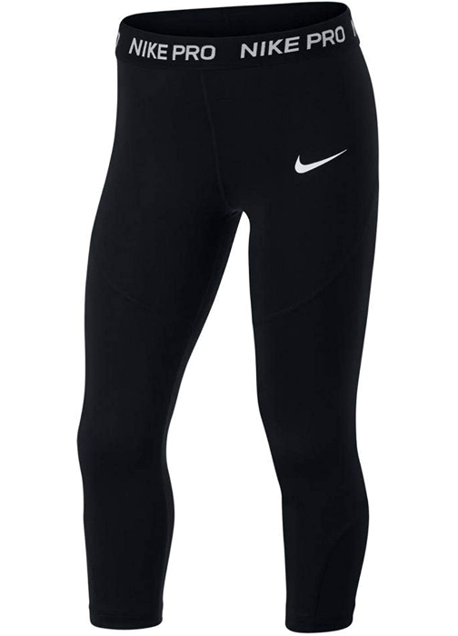 Nike Dri-Fit Womens Black Capri Crop Pants Running Leggings Size Medium