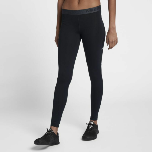 NEW Nike [M] Women's Pro Warm Training/Yoga Leggings-Black/Grey