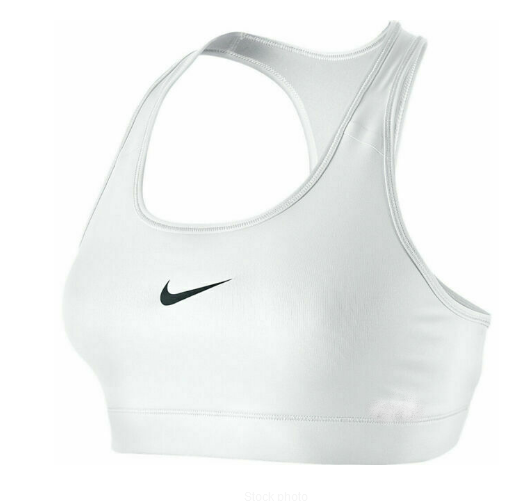 Nike [1X] Women's Compression Sports Bra Plus Size, White, DJ0746