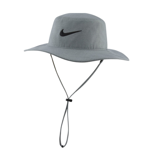 NIKE [L/XL] Unisex 2022 Dri-FIT UV Golf Bucket Hat/Cap-Grey/Black ...