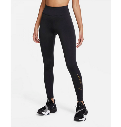 NEW Nike [S] Women's Mid Rise Full Length Leggings-Black/Gold DM1608-010 –  VALLEYSPORTING