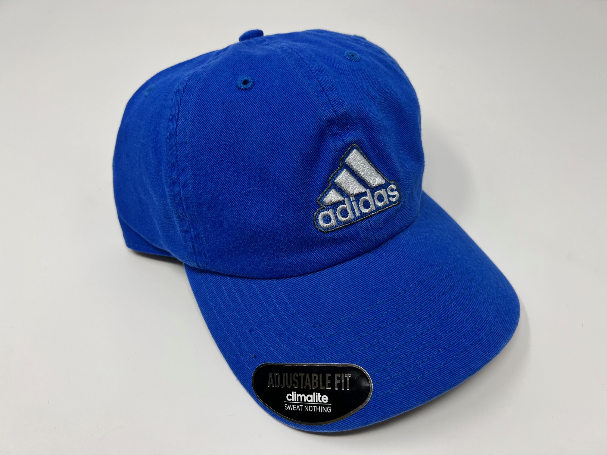 adidas Men's CLIMALITE Ultimate Relaxed Adjustable Hat/Cap-Blue/Silver –  VALLEYSPORTING
