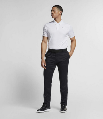 Mens Standard Fit Flex Hybrid Golf Pants and white t shirt
