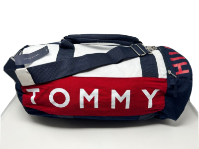 Tommy Hilfiger duffle bag on white background
