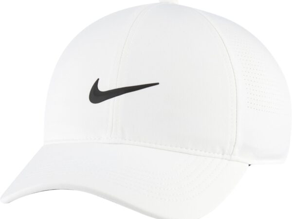 White Golf Nike Cap on white background