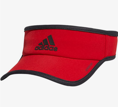Adidas men aeroready super lite 2 visor cap in red color