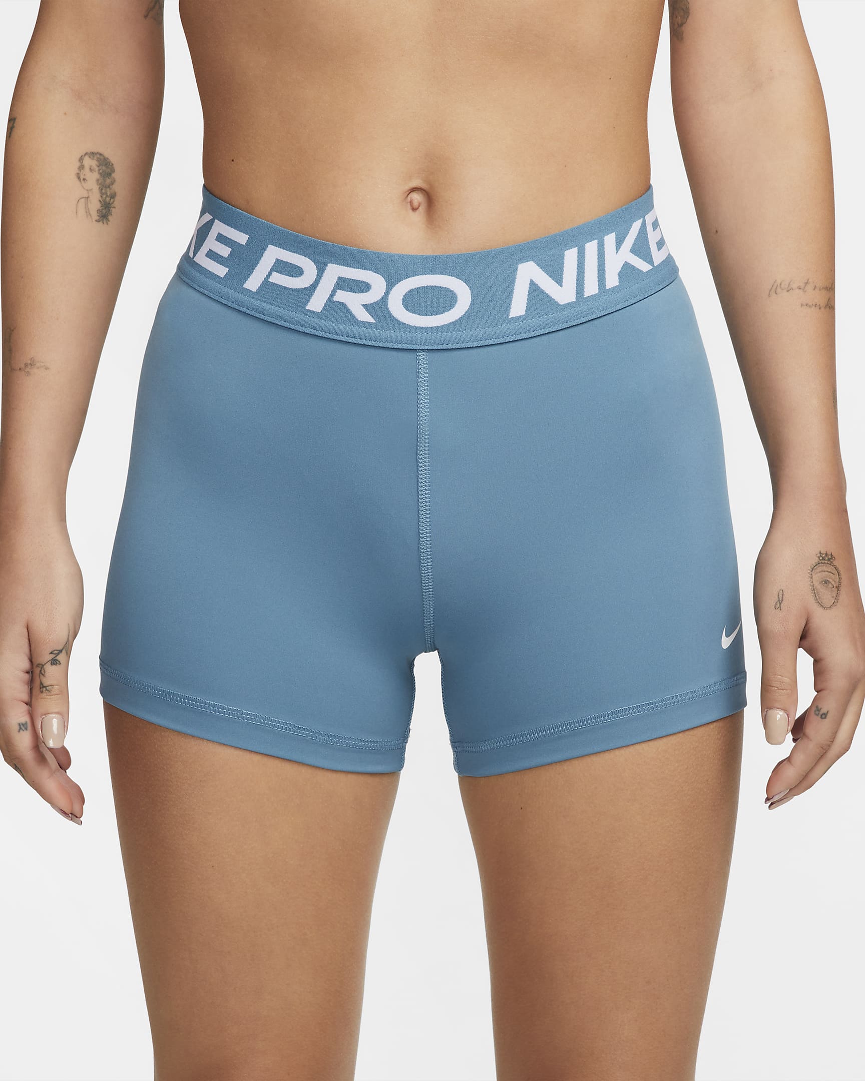 New Nike M Womens Pro 3 Training Compression Shorts Noise Aquawhite Cz9857 440 2688