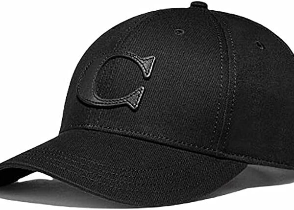 Coach men varsity c adjustable cap in black color