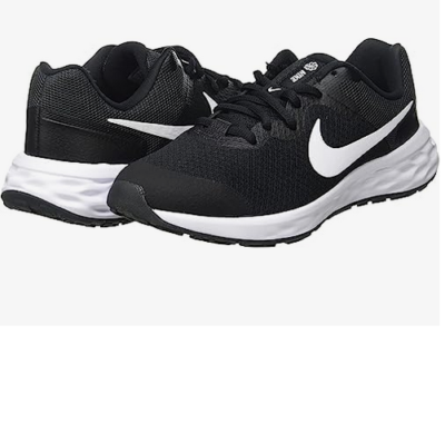 Nike youth revolution 6nn running shoes in black