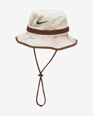 Nike adult apex camo bucket hat coconut milk color