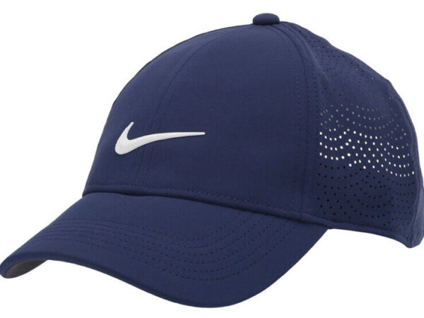 Nike women aerobic heritage86 perforated golf cap in blue