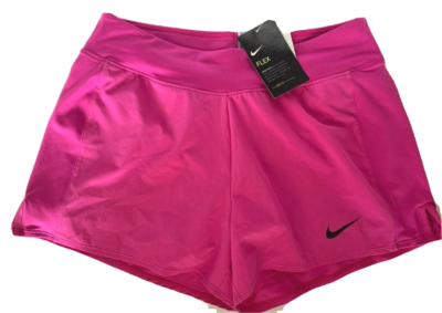 Nike women flex dri fit tennis shorts in rose pink