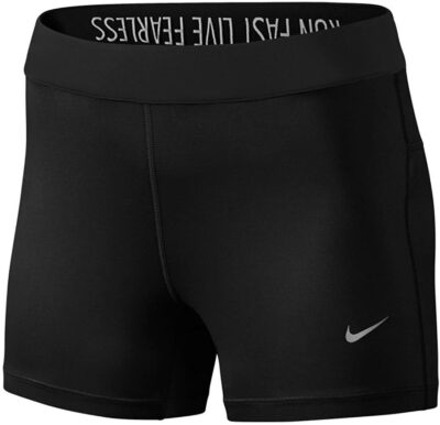 Nike women relay dri fit running shorts in black