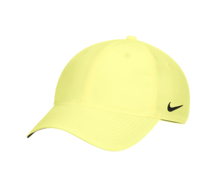 Nike youth girls afterglow adjustable cap in yellow color