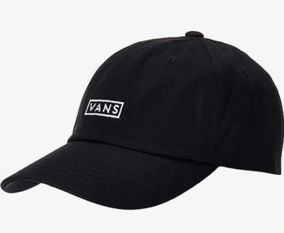 Vans men curved bill adjustable cap in black