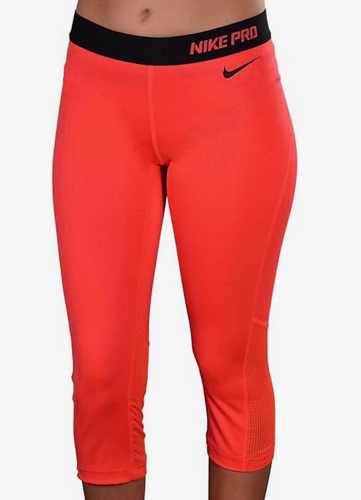 Nike Women's Blue Pro Hypercool Dri-fit Capri cropped Leggings