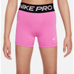 Child wearing pink Nike Pro shorts.