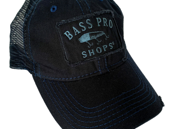 Black Bass Pro Shops mesh cap.