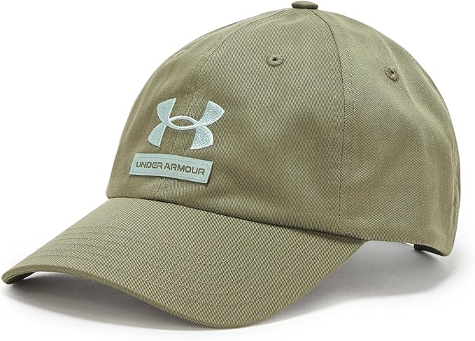 Olive green Under Armour baseball cap.