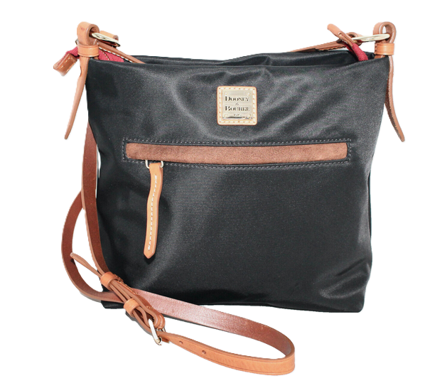 NEW Dooney & Bourke Medium Daisy Letter Carrier Crossbody Bag-Black BWIND0373